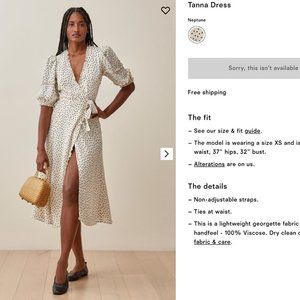 COPY - NWT Reformation Tanna Wrap Dress